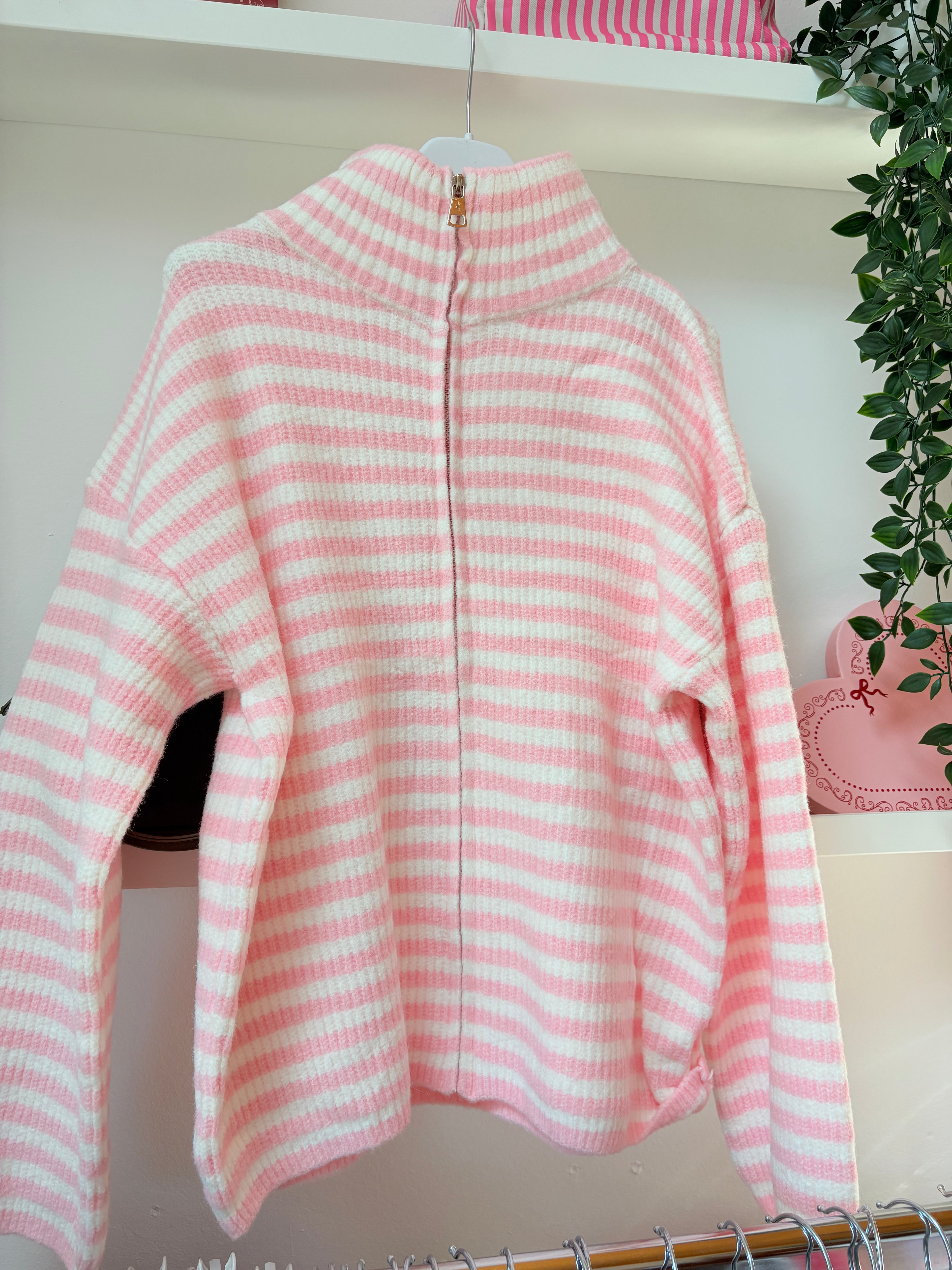 Strickjacke Stripes - Zipper